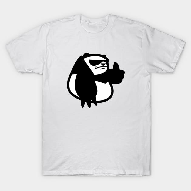 Gung Ho Panda T-Shirt by Johnitees